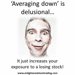 Killer stock trading mistakes—buying more of a stock that is going against you to 'average down'