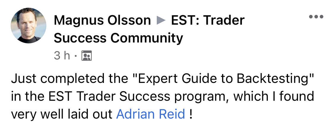 Enlightened stock trading - testimonial for experts guide to backtesting-magnus o
