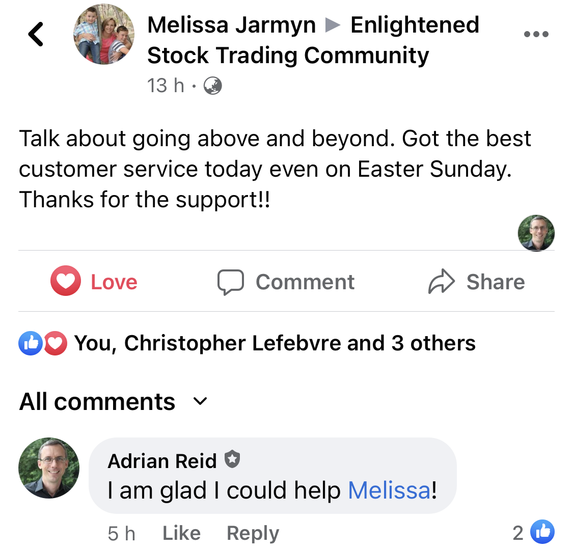 Enlightened stock trading - testimonial for system trader launchpad-melissa j