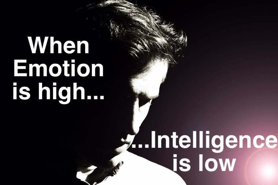 Emotion-high-intelligence-low