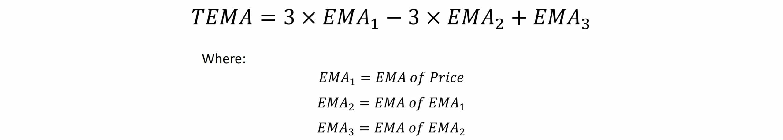 Ultimate guide to moving averages - formula for tema moving average