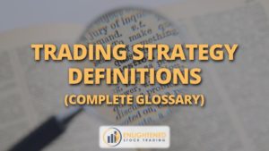Trading strategy definitions