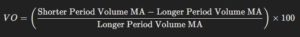 Formula for volume oscillator