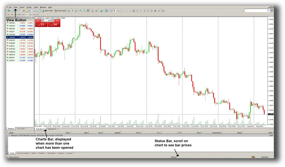 Metatrader-4 - main view
