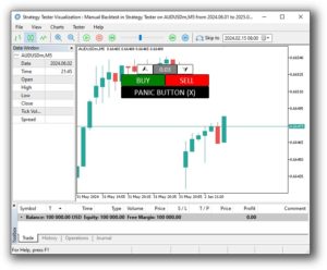 Metatrader-5 - backtesting interface 2