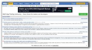 Metatrader-5 - forum front page