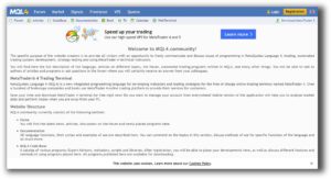 Metatrader4 - forum front page