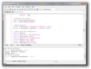 Multicharts - code editor