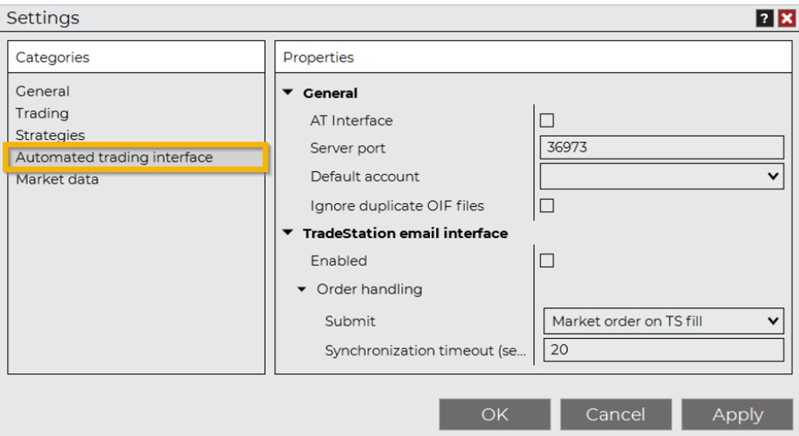 Ninjatrader automated set up