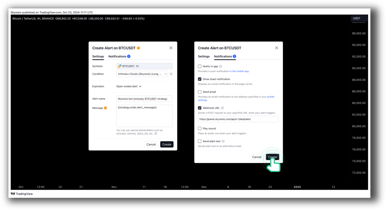 Tradingview automation set up