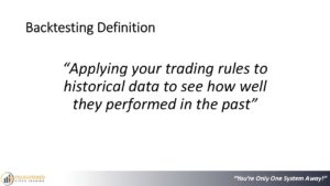 Systematic trading. End the struggle. Presentation slide 23