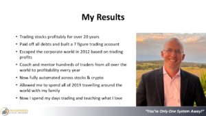 Systematic trading. End the struggle. Presentation slide 6