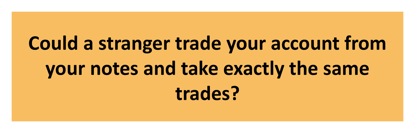Discretionary-vs-systematic-trading-stranger-test | enlightened stock trading The stranger test for systematic trading - could a stranger trade your account from your notes